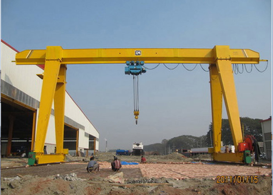 Electric Single Girder Gantry Crane 20 Ton Lifting Equipment A Frame type