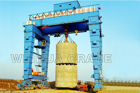 A Frame Double Beam Gantry Crane Rail Mounted For Shield Tunneling Machine
