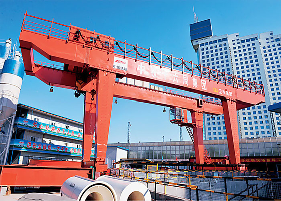 Electric Double Beam Gantry Crane / Lifting Equipment  For Subway Construction