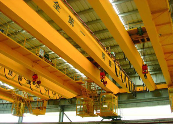 Low Noise Electric Double Beam Overhead Crane With Electric Hoist