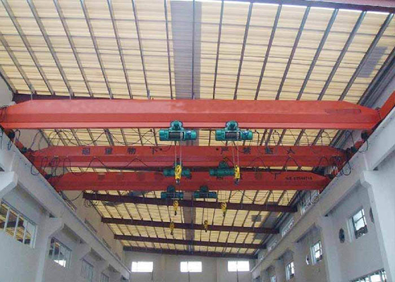 Single Beam 5 Ton Overhead Crane Lifting Equipment , Workstation Bridge Crane