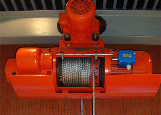 High Efficiency Wire Rope Electric Hoist And Trolley , Electric Winches For Lifting