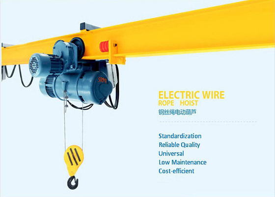 Mini 10 Ton Univeral Wire Rope Electric Hoist Small Volume Light Weight