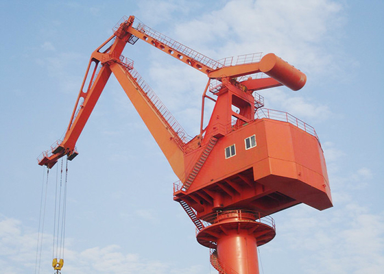 Mobile Harbour Single Jib Portal Gantry Crane For Container Handling / Shipbuilding