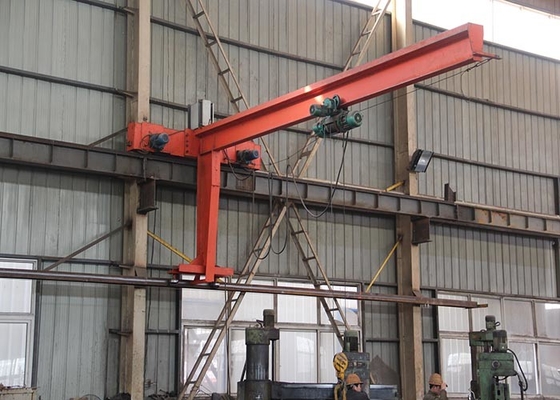 Swing Arm Wall Mounted Jib Crane With Electric Chain Hoist for Workshop
