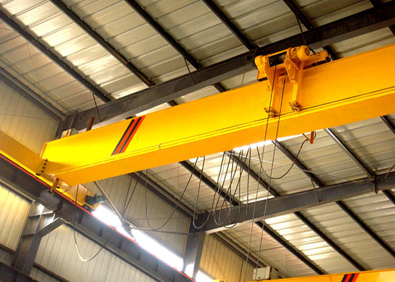 20 Ton Single Beam Overhead Crane / Industrial Bridge Cranes With Electric Hoist