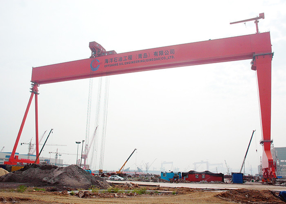Electric Travelling Gantry Crane For Shipbuilding With Heavy Lifting Load