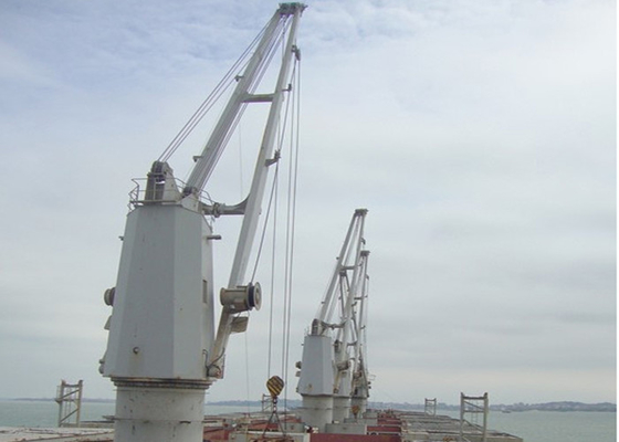 Ship Deck Hydraulic Telescopic Crane , Offshore Pedestal Crane With Fail Safe Brakes