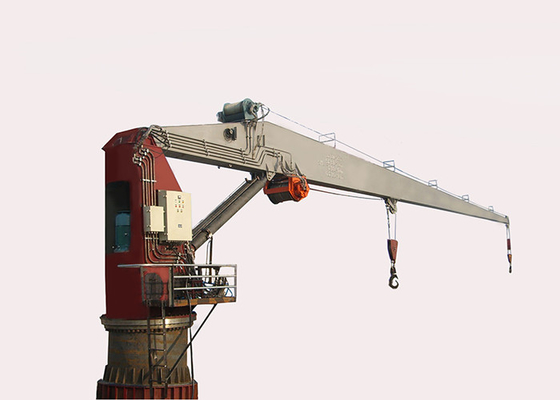 Portal 2 Ton Offshore Marine Cranes / Hydraulic Straight Boom Hose Crane