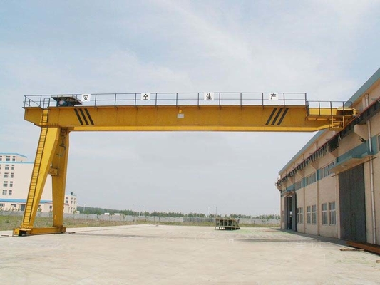 50 T Electric Semi Gantry Crane , Goliath Gantry Cranes For Cement Factory